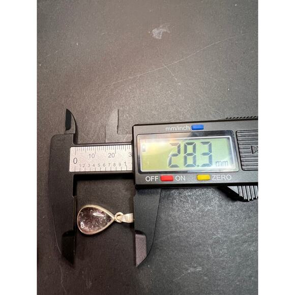 NEW Lepidocrocite super 7 sterling silver teardrop pendant 3.31 grams - Picture 7 of 11